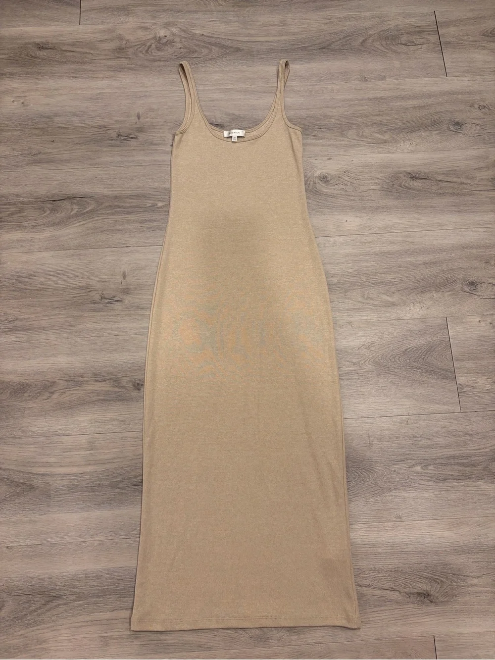 Aritzia Neutral Tank Maxi Dress in Beige - Picture 1 of 6
